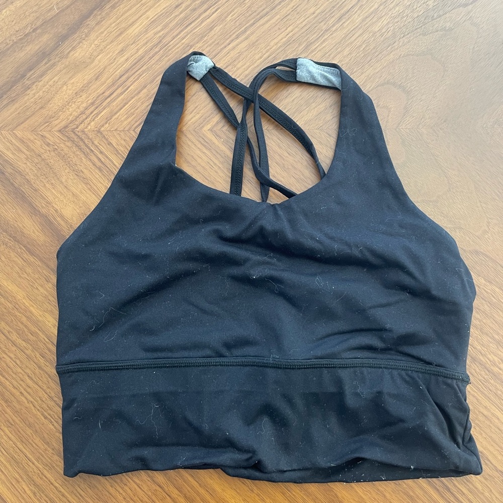 Born Primitive Strappy Back Longline Sports Bra Black Size M